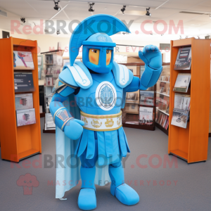 Himmelblauer Spartan-Soldat...