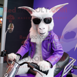 Lavendel Angora Goat maskot...