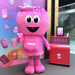 Pink Candy Box maskot...