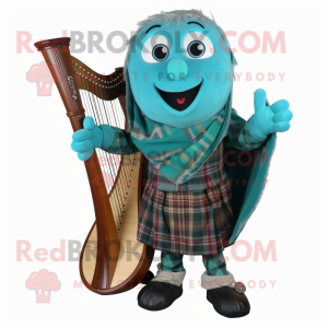 Turkis Celtic Harpe maskot...