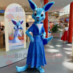 Blue Kangaroo mascotte...