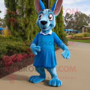 Blue Kangaroo mascotte...