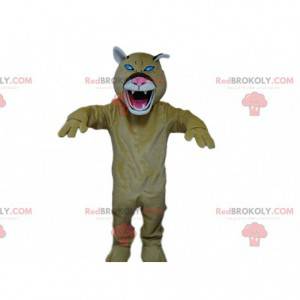 Roaring tiger mascot, tiger costume, dangerous animal -