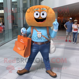 Orange Donut maskot kostume...