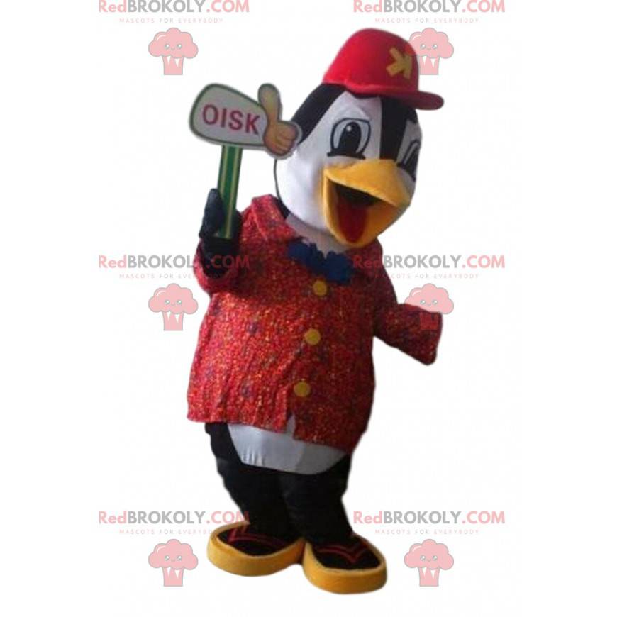 Svartvitt pingvin maskot, pingvin kostym - Redbrokoly.com