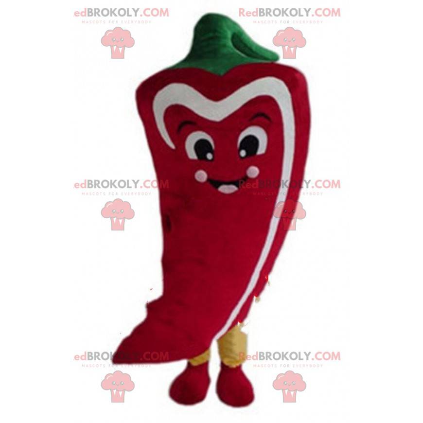 Maskot rød pepper, pepper drakt, krydret forkledning - Maskot rød pepper, pepper drakt, krydret forkledning -