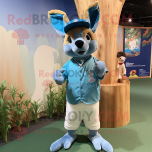 Cyan Kangaroo mascotte...