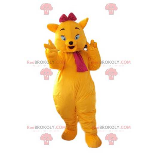 Yellow cat mascot, cat costume, feline disguise - Redbrokoly.com