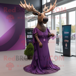 Purple Irish Elk mascotte...