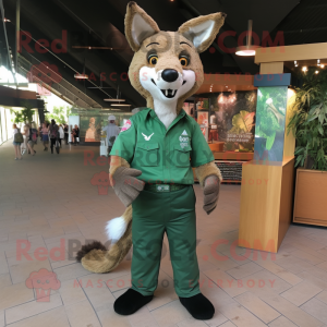 Forest Green Dingo maskot...