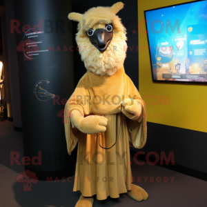 Gouden lama mascotte...