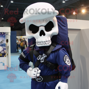 Navy Skull mascotte kostuum...