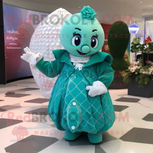 Turkis firkløver maskot...