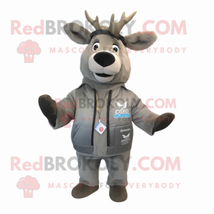 Gray Elk maskot kostume...