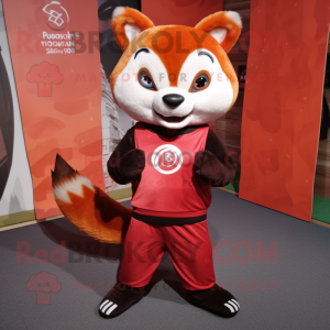 Red Red Panda mascotte...