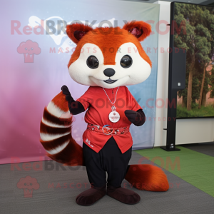 Red Red Panda mascotte...