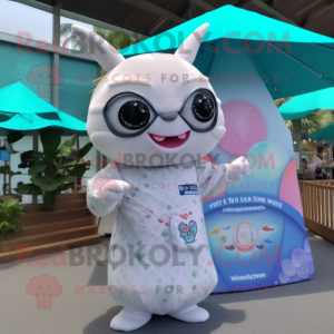 Hvid Ceviche maskot kostume...