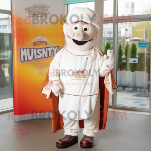 White Currywurst mascotte...