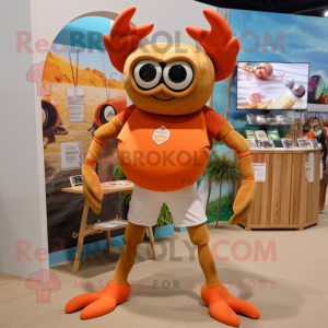 Tan Crab mascotte kostuum...