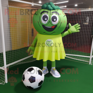 Olive Soccer Goal maskot...