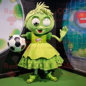 Olive Soccer Goal mascotte...