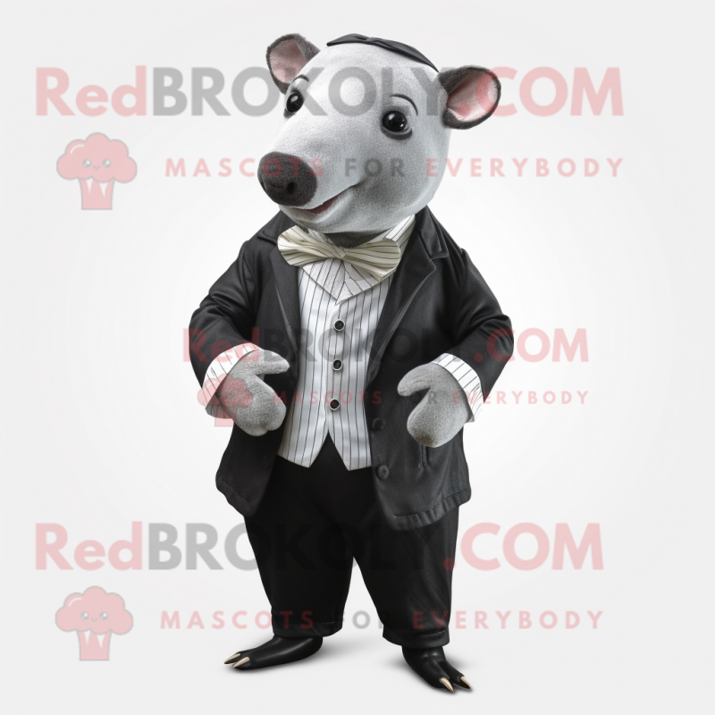 nan Tapir mascot costume character dressed with a Dress Pants and Pocket squares nan Tapir mascot costume character dressed with a Dress Pants and Pocket squares