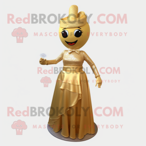 Gold Wedding Cake maskot...