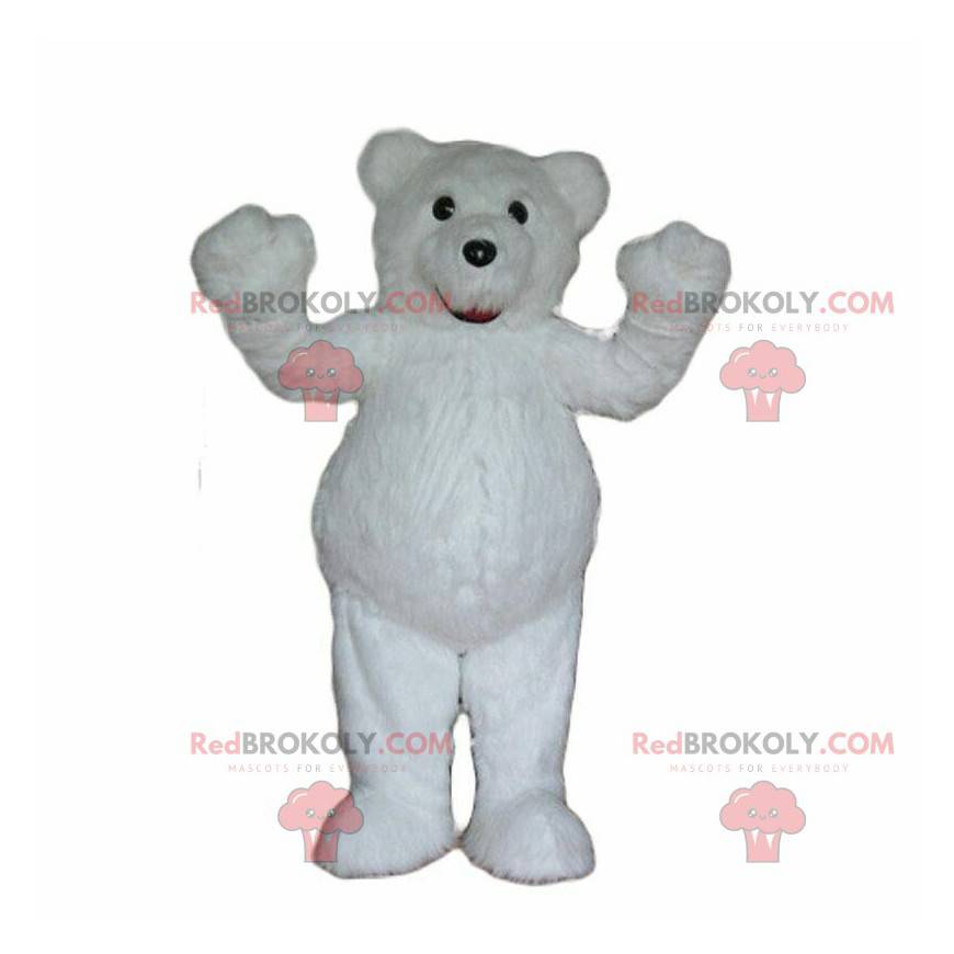 White teddy bear mascot white bear costume polar animal