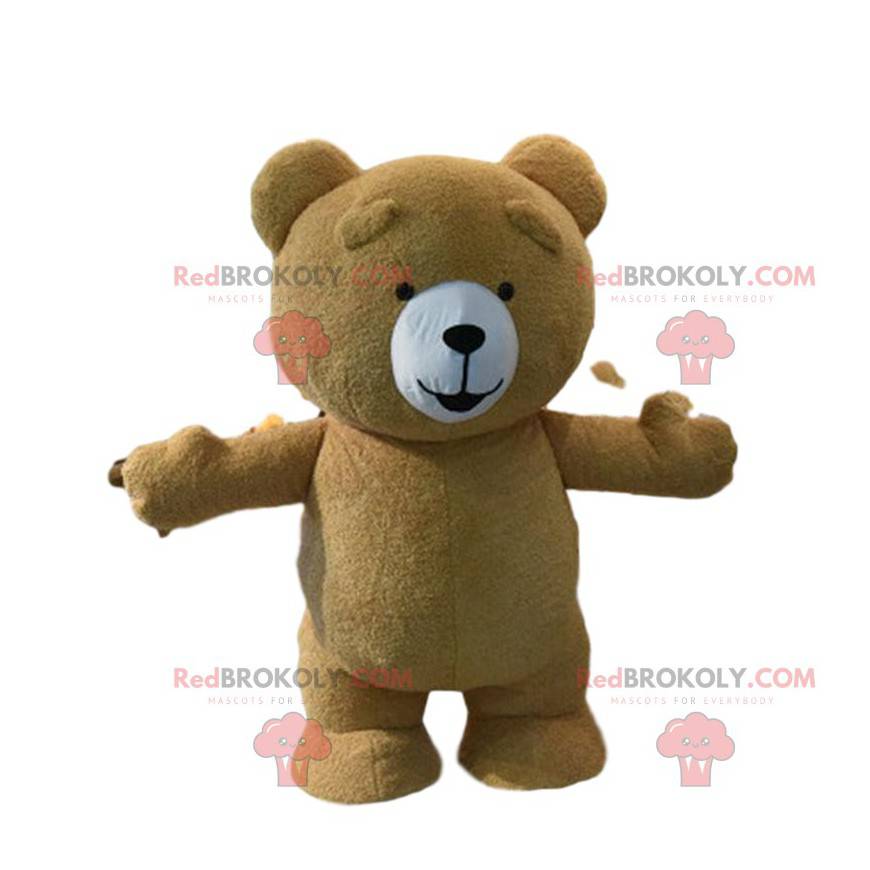Mascotte grote bruine teddybeer, kostuum van de bruine beer - Mascotte grote bruine teddybeer, kostuum van de bruine beer -