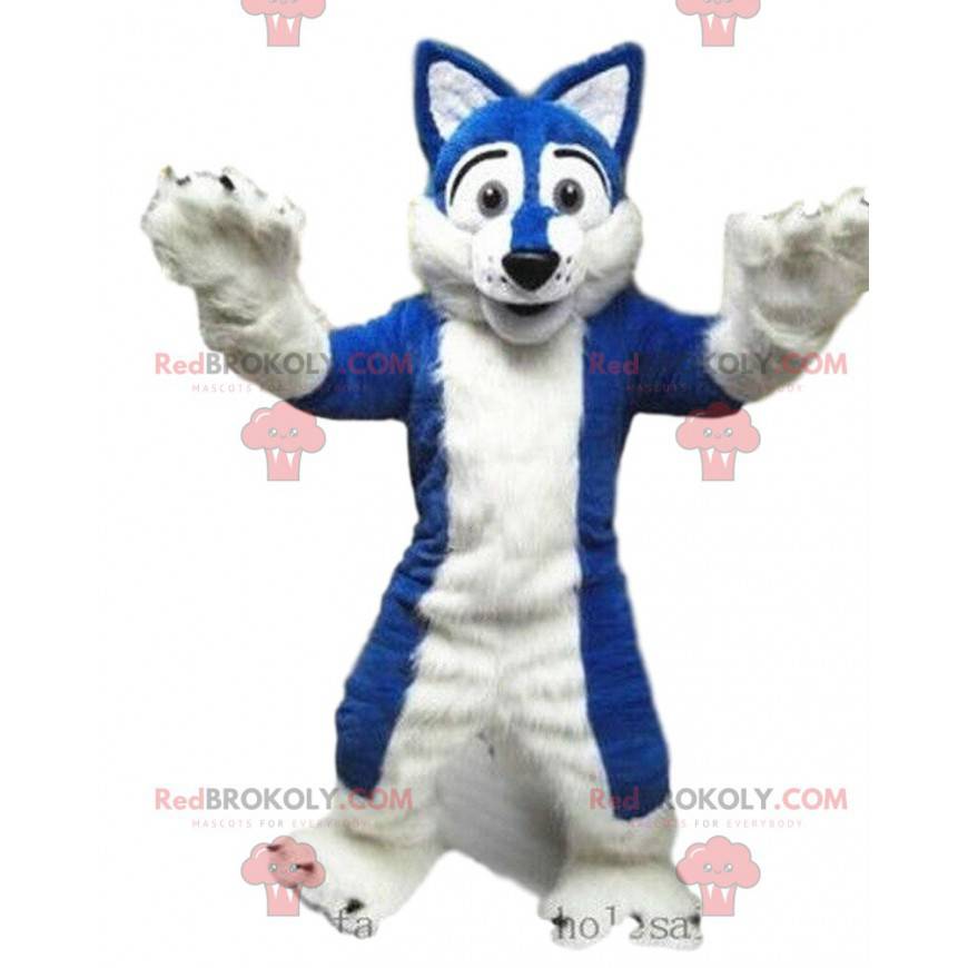 Mascota de perro husky, disfraz de zorro, disfraz peludo -