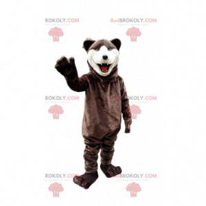 Mascote de urso, fantasia de urso marrom, animal selvagem -