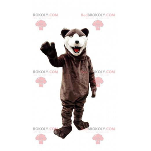 Maskotka niedźwiedź, kostium niedźwiedzia brunatnego, dzikie