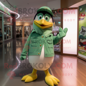 Green Penguin mascotte...