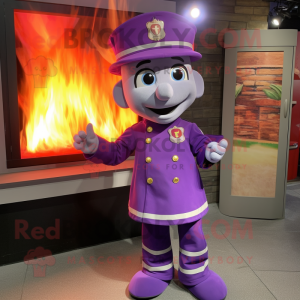 Lilla Fire Fighter maskot...