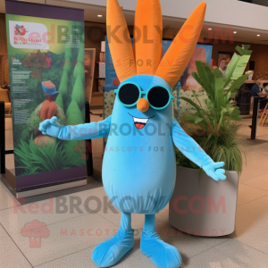 Turquoise Carrot mascotte...