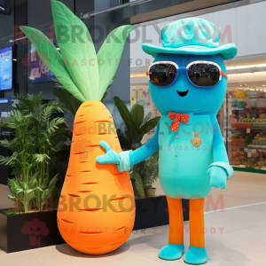 Turquoise Carrot mascotte...