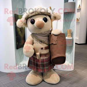 Solbrun sekkepipe maskot...