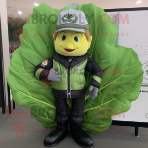 Peach Cabbage Leaf mascotte...