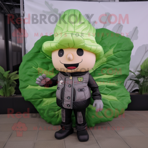 Peach Cabbage Leaf mascotte...