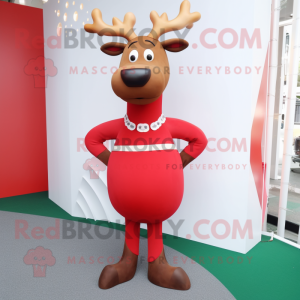 Red Reindeer mascotte...