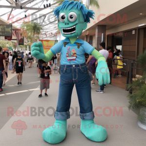 Teal Frankenstein mascotte...