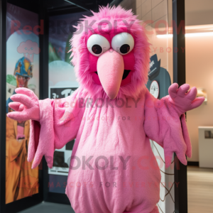 Pink Vulture maskot drakt...