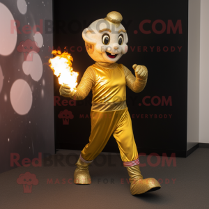 Gold Fire Eater mascotte...