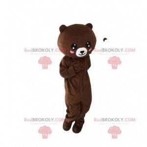 Maskot medvídek se srdíčky, kostým medvěda - Redbrokoly.com