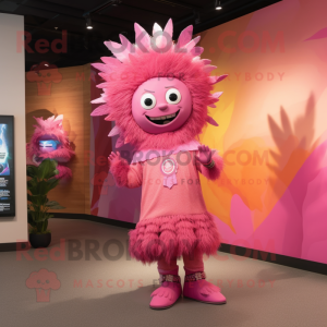 Pink Chief maskot kostume...