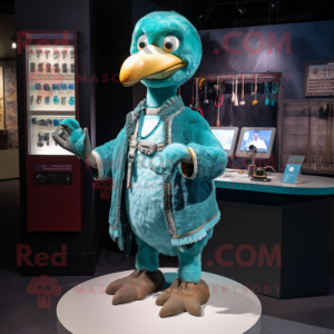 Teal Dodo Bird mascotte...