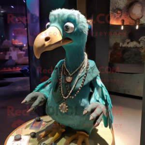 Teal Dodo Bird mascotte...