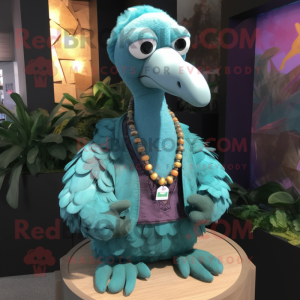 Teal Dodo Bird mascotte...