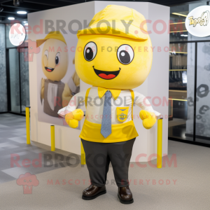 Żółty kostium maskotki Pho...