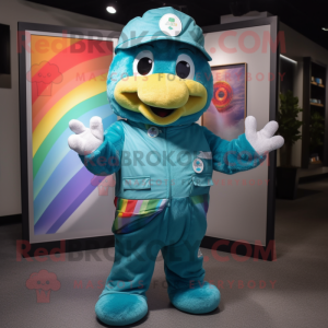 Teal Rainbow mascotte...